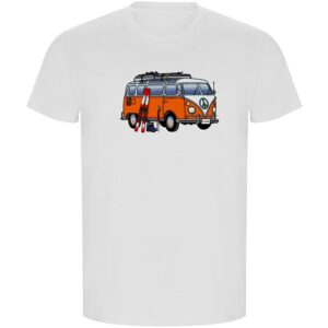 Kruskis Hippie Van Ski Eco Short Sleeve T-shirt Blanco L Hombre
