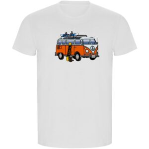 Kruskis Hippie Van Snowboard Eco Short Sleeve T-shirt Blanco M Hombre