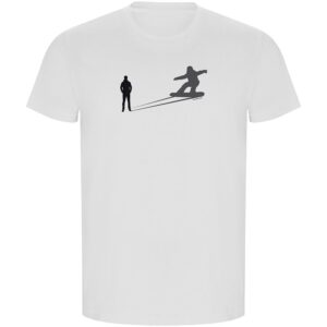 Kruskis Shadow Snow Eco Short Sleeve T-shirt Blanco S Hombre