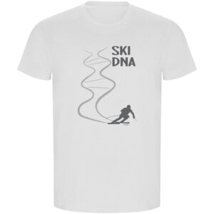 Kruskis Ski Dna Eco Short Sleeve T-shirt Blanco S Hombre