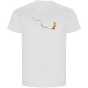 Kruskis Snowboard Track Eco Short Sleeve T-shirt Blanco 2XL Hombre