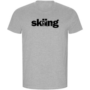 Kruskis Word Skiing Eco Short Sleeve T-shirt Gris M Hombre