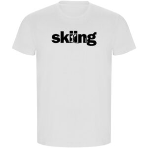 Kruskis Word Skiing Eco Short Sleeve T-shirt Blanco M Hombre