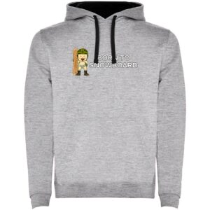 Kruskis Born To Snowboard Two-colour Hoodie Gris M Hombre