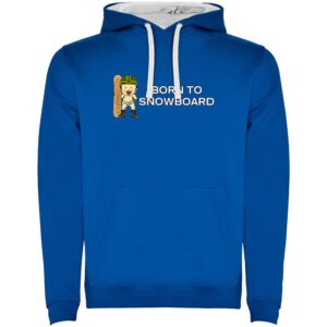 Kruskis Born To Snowboard Two-colour Hoodie Azul M Hombre
