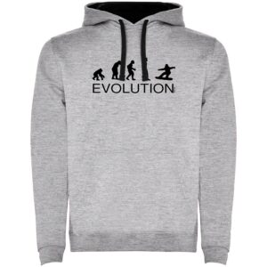 Kruskis Evolution Snowboard Two-colour Hoodie Gris S Hombre
