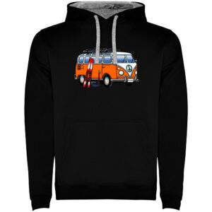 Kruskis Hippie Van Ski Two-colour Hoodie Negro XL Hombre