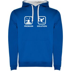 Kruskis Problem Solution Ski Two-colour Hoodie Azul XL Hombre