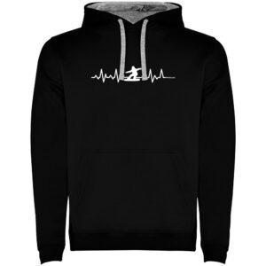 Kruskis Snowboarding Heartbeat Two-colour Hoodie Negro S Hombre