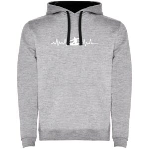 Kruskis Snowboarding Heartbeat Two-colour Hoodie Gris L Hombre