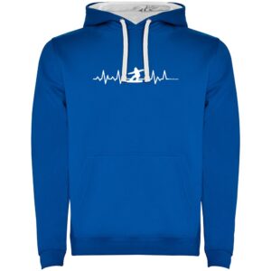 Kruskis Snowboarding Heartbeat Two-colour Hoodie Azul S Hombre