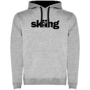 Kruskis Word Skiing Two-colour Hoodie Gris L Hombre
