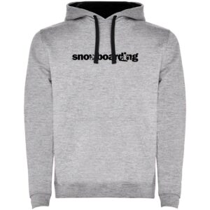 Kruskis Word Snowboarding Two-colour Hoodie Gris L Hombre
