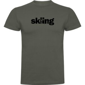 Kruskis Word Skiing Short Sleeve T-shirt Verde 2XL Hombre
