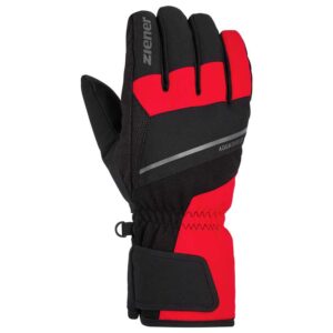 Ziener Gezim As Gloves Rojo,Negro 9.5 Hombre
