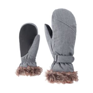 Ziener Kem Mittens Gris 7.5 Mujer