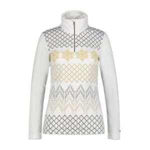 Luhta Puolakkavaara Half Zip Long Sleeve T-shirt Blanco L Mujer