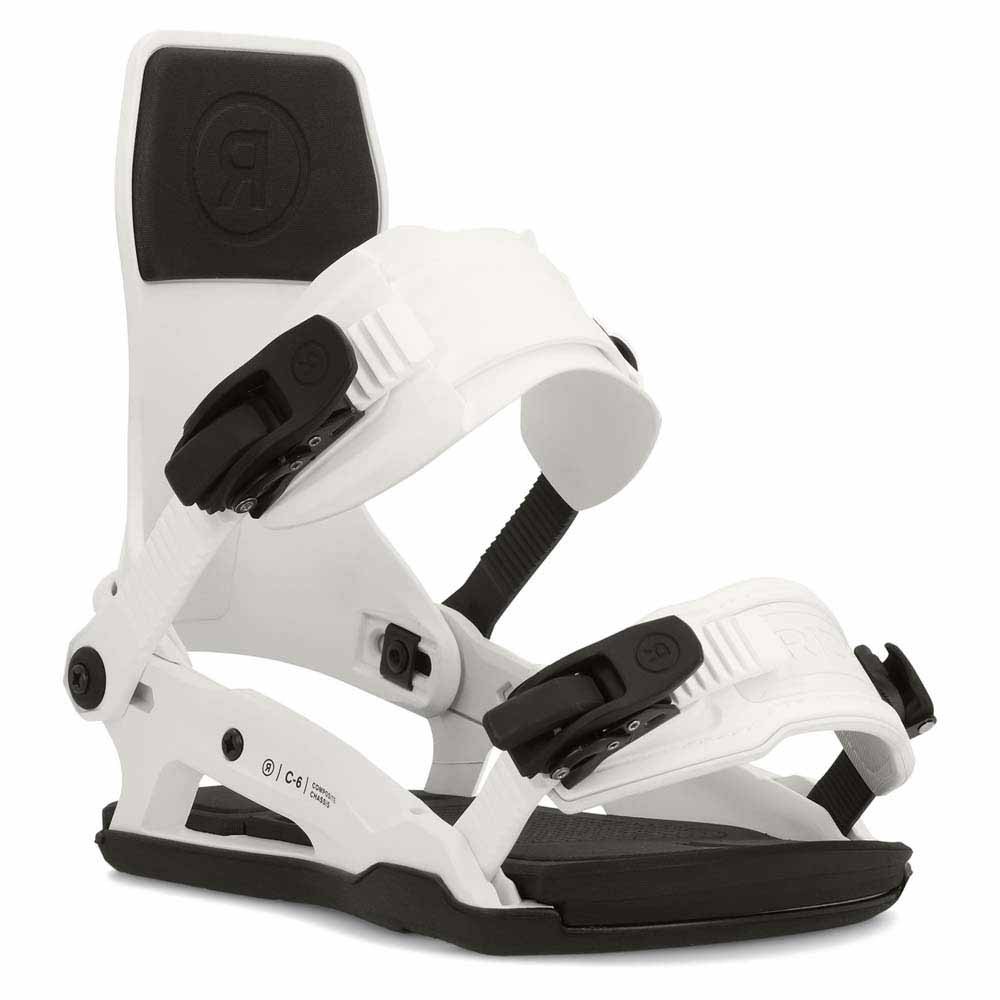 Ride C-6 Snowboard Bindings Blanco M