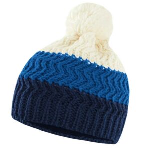 Loeffler Knetted 3c Booble Beanie Azul  Hombre