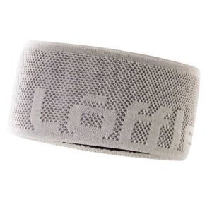Loeffler Knitted Logo Headband Beige  Hombre