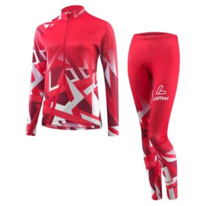 Loeffler Worldcup 23 Race Suit Rojo XL Mujer