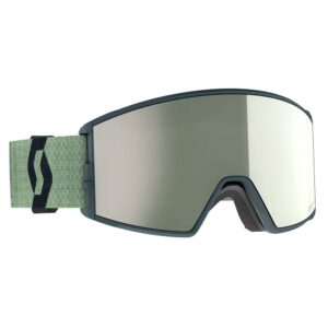 Scott React Amp Pro Ski Goggles Verde Amplificator Pro White Chrome/CAT2