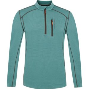 Protest Prtkurano Half Zip Long Sleeve T-shirt Verde L Hombre