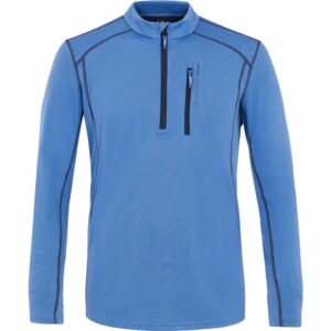 Protest Prtkurano Half Zip Long Sleeve T-shirt Azul S Hombre