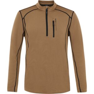 Protest Prtkurano Half Zip Long Sleeve T-shirt Marrón 2XL Hombre
