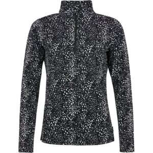 Protest Prtgrenada Half Zip Long Sleeve T-shirt Negro XL Mujer