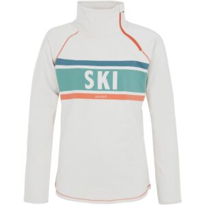 Protest Prtrieda Half Zip Long Sleeve T-shirt Blanco 128 cm Niño