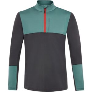 Protest Prtsitano Half Zip Long Sleeve T-shirt Gris M Hombre